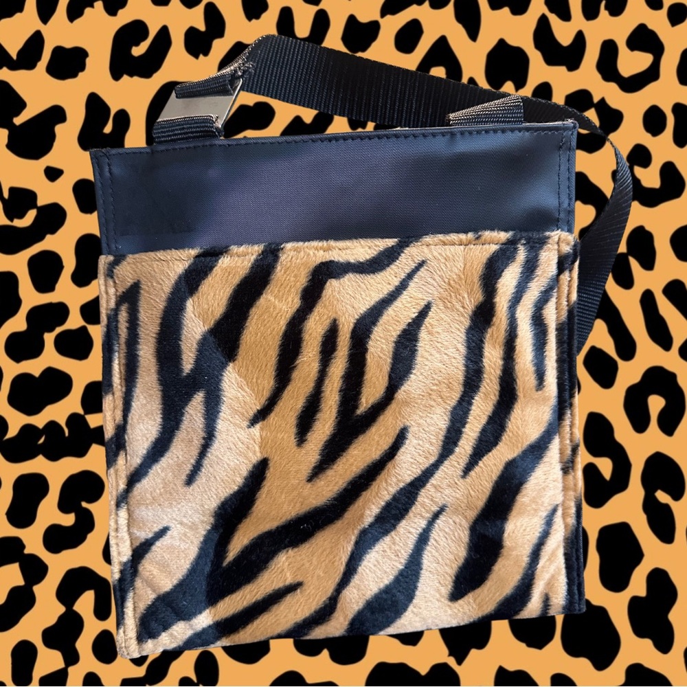 Vintage Y2K tiger print bag